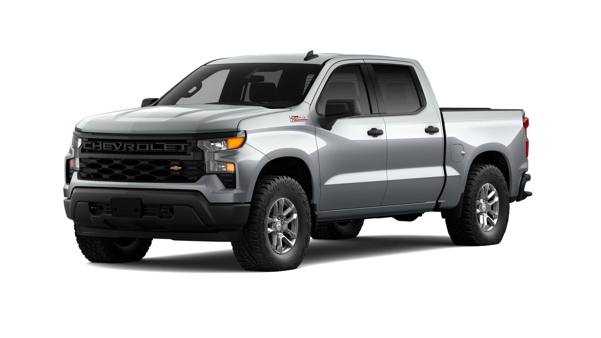 2026 Chevrolet Silverado 1500 WT in Sterling Gray Metallic — front three-quarter view