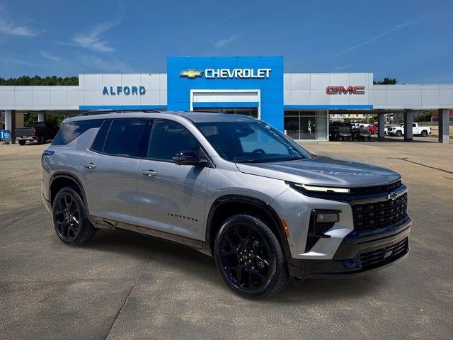 2026 Chevrolet Traverse RS in Sterling Gray Metallic — front three-quarter view