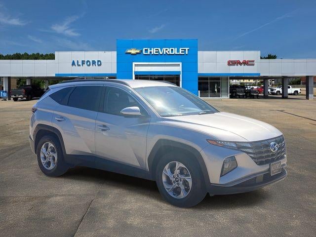 2024 Hyundai Tucson SEL in Shimmering Silver — front three-quarter view